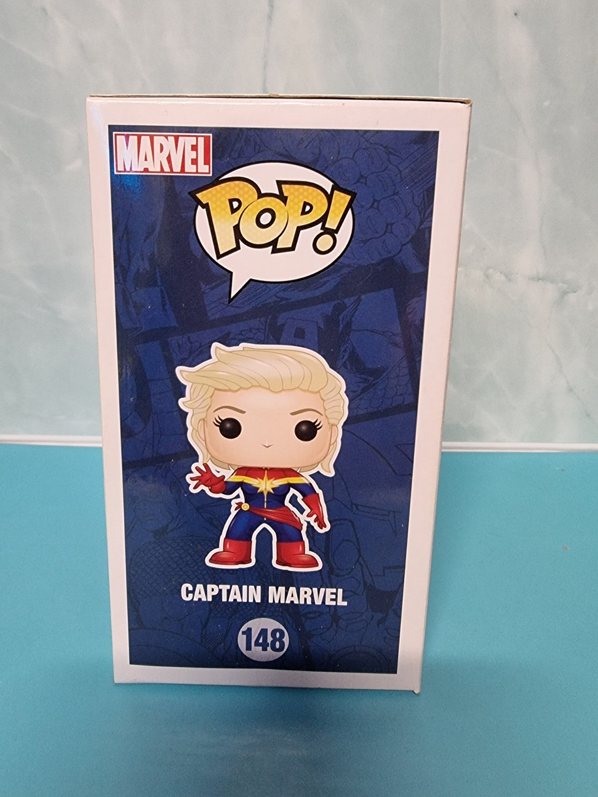 Funko Pop Captain Marvel Unmasked # 148 Marvel Bobble Head Figure