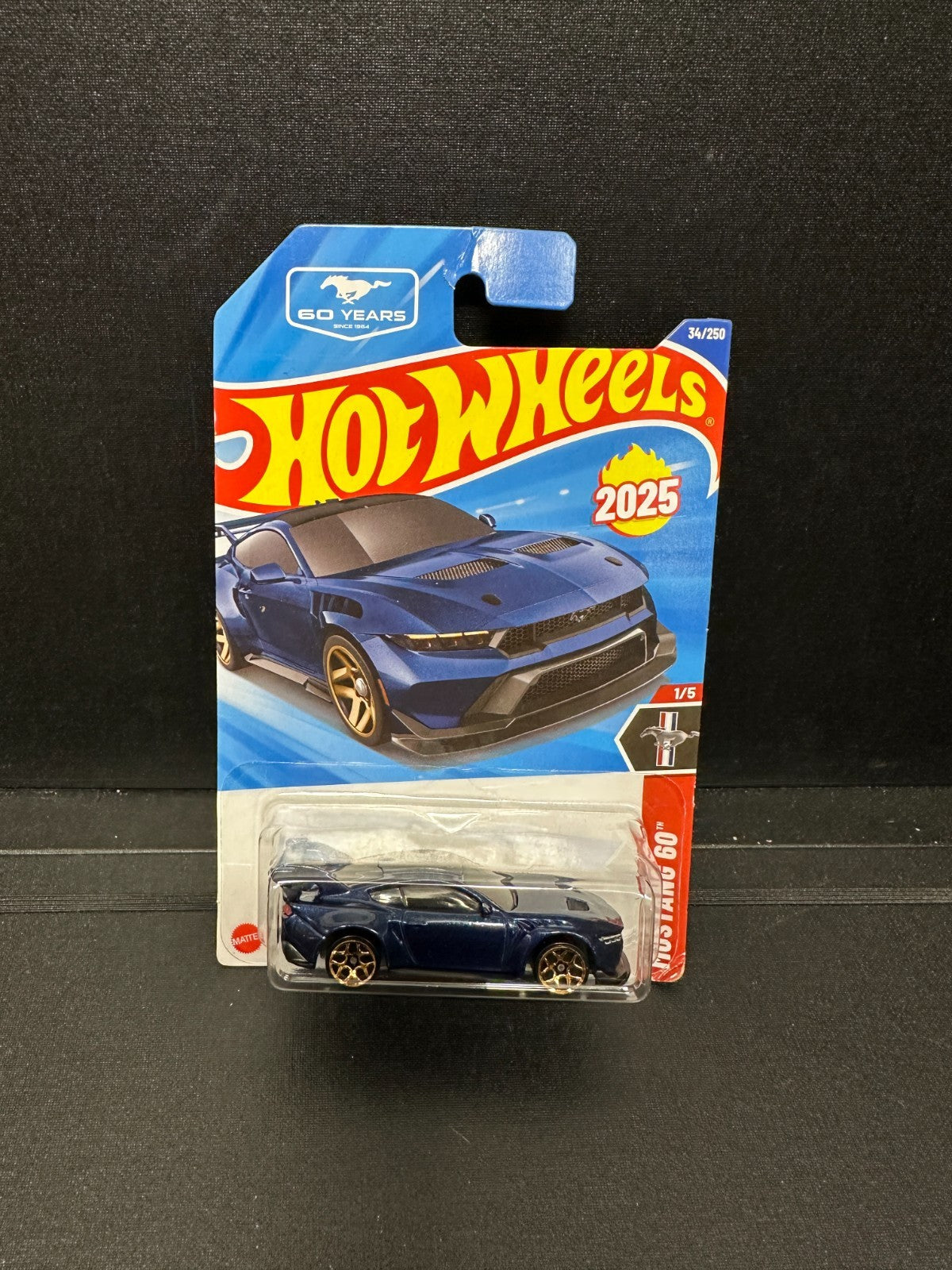 Hot Wheels  - Ford Mustang GTD Blue #1 Mustang 60 2025 #34