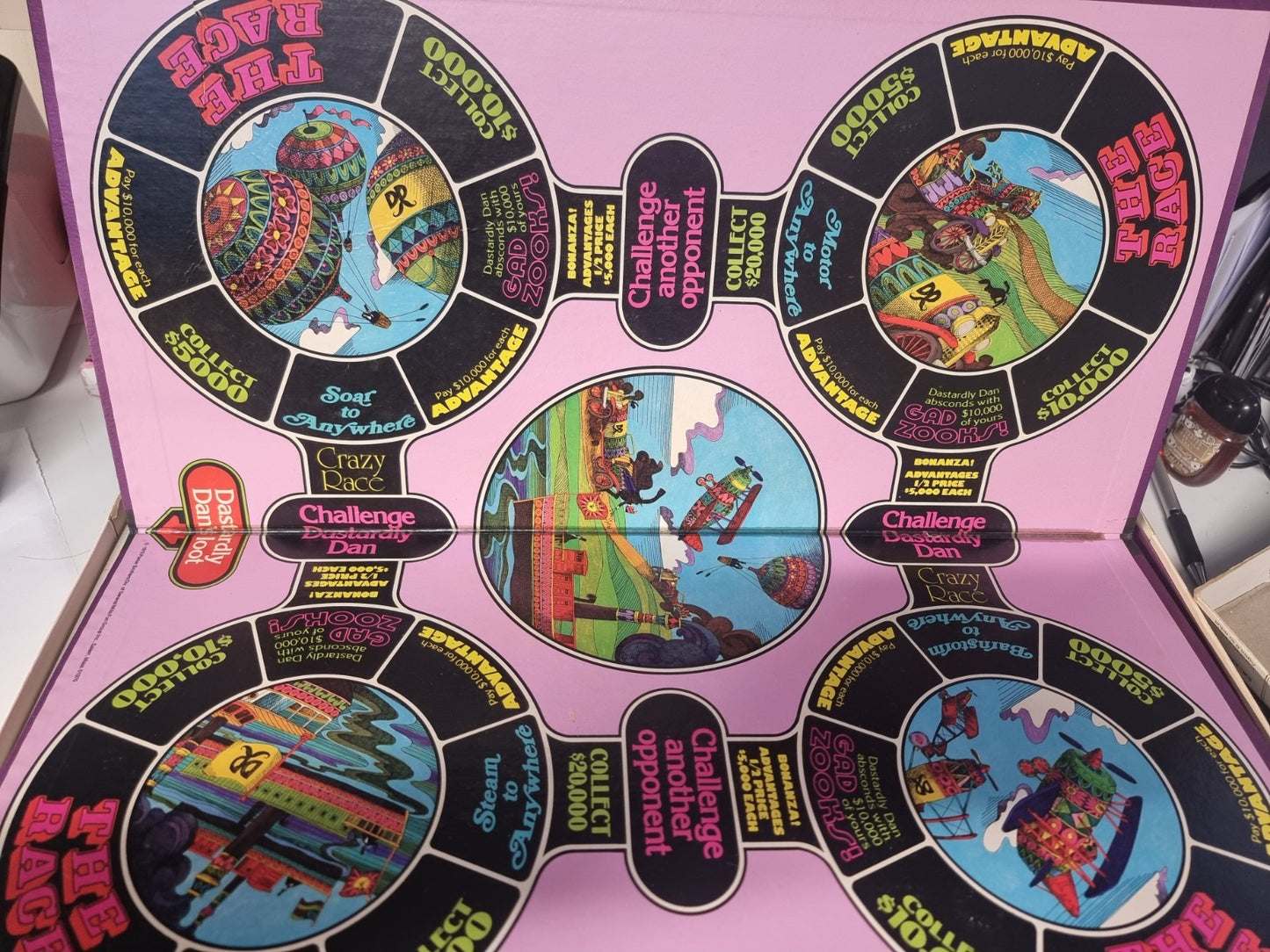 Vintage 1975 The Magnificent Race Board Game