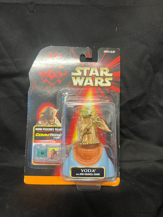 Star Wars Yoda Figure with Jedi Council Chair Episode 1 Phantom Menace Japan