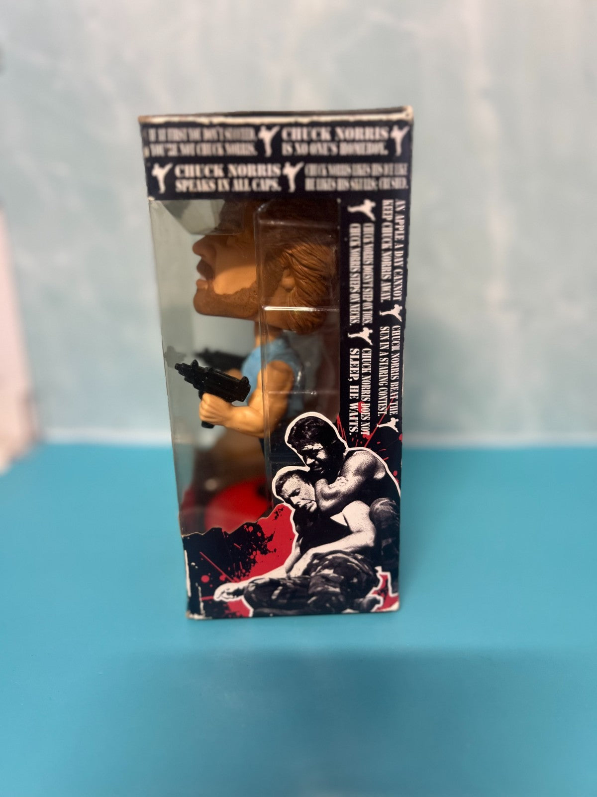 FUNKO CHUCK NORRIS TALKING WACKY WOBBLER BOBBLE HEAD