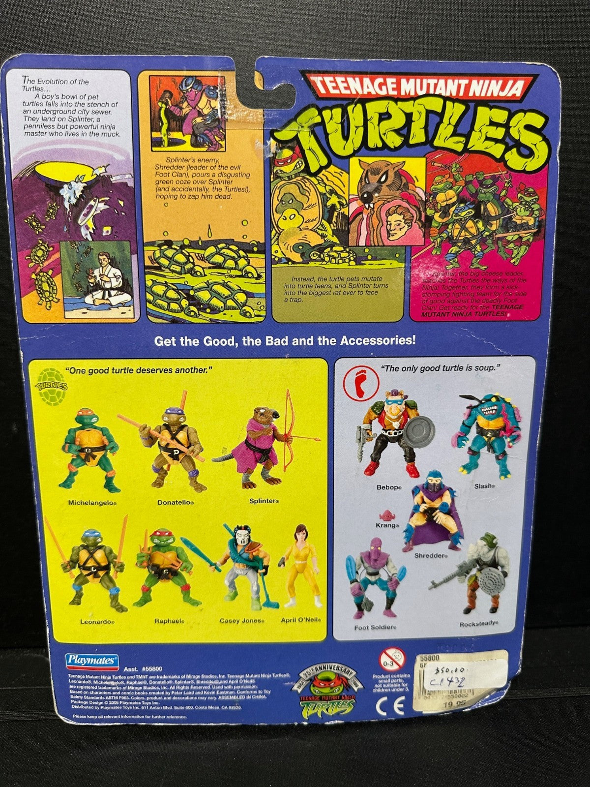 Playmates  Teenage Mutant Ninja Turtles Rocksteady 25th Anniversary Figure