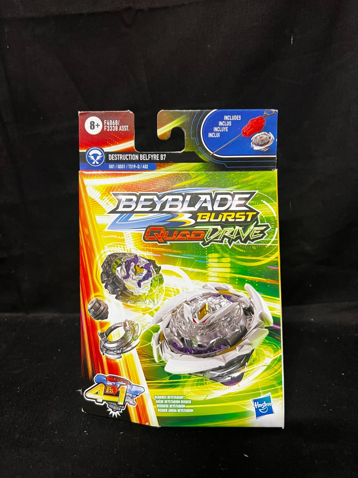 Beyblade Burst QuadDrive DESTRUCTION BELFYRE B7 Starter Pack NEW