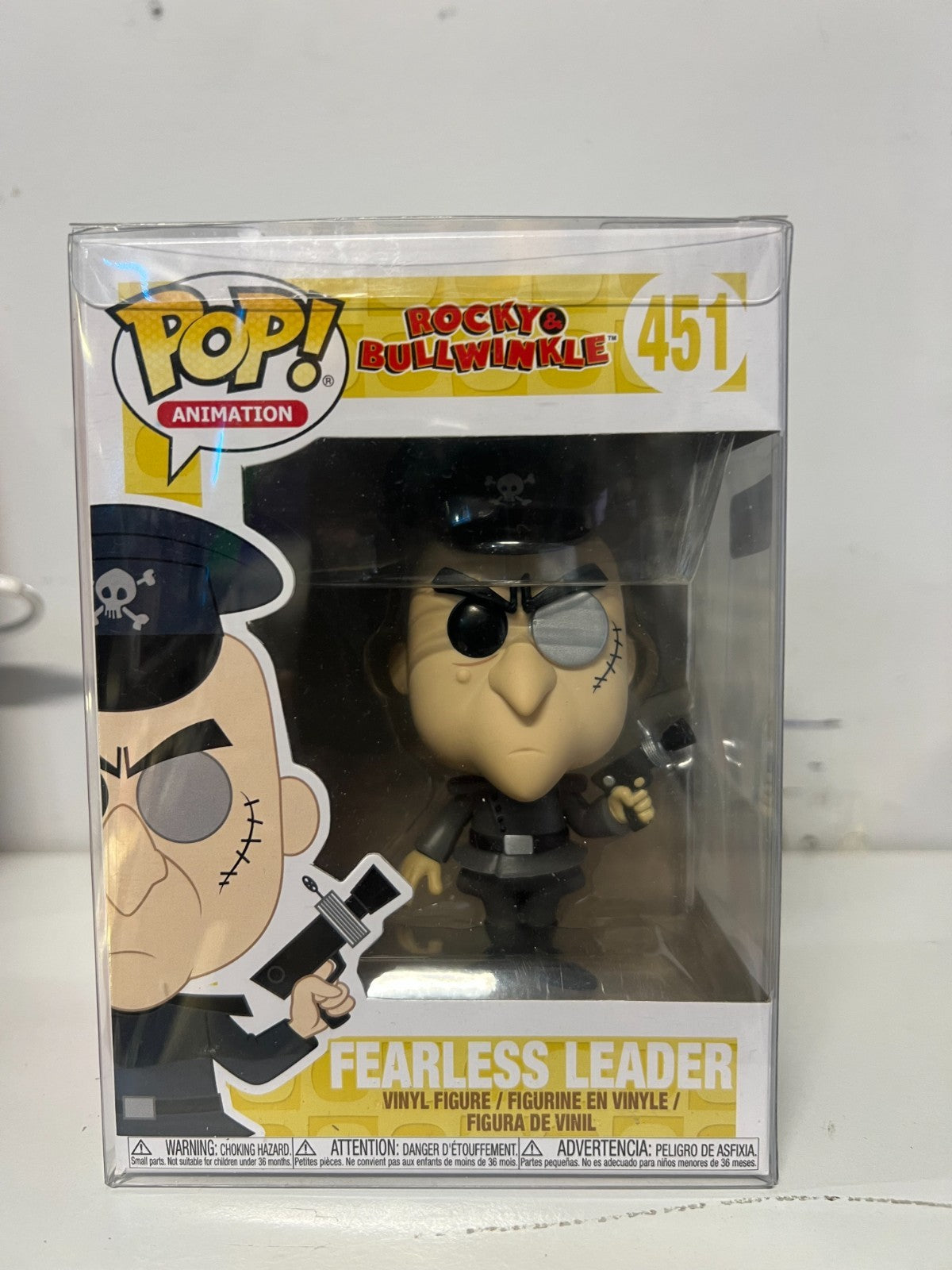 Pop! Funko 10cm Figurine Rocky & Bullwinkle Fearless Leader #451 Vinyl Toy
