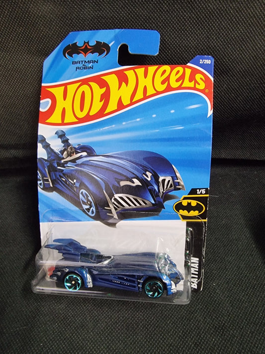 HOT WHEELS 2024 #54 - Batman & Robin Batmobile (Blue #2 HW Batman