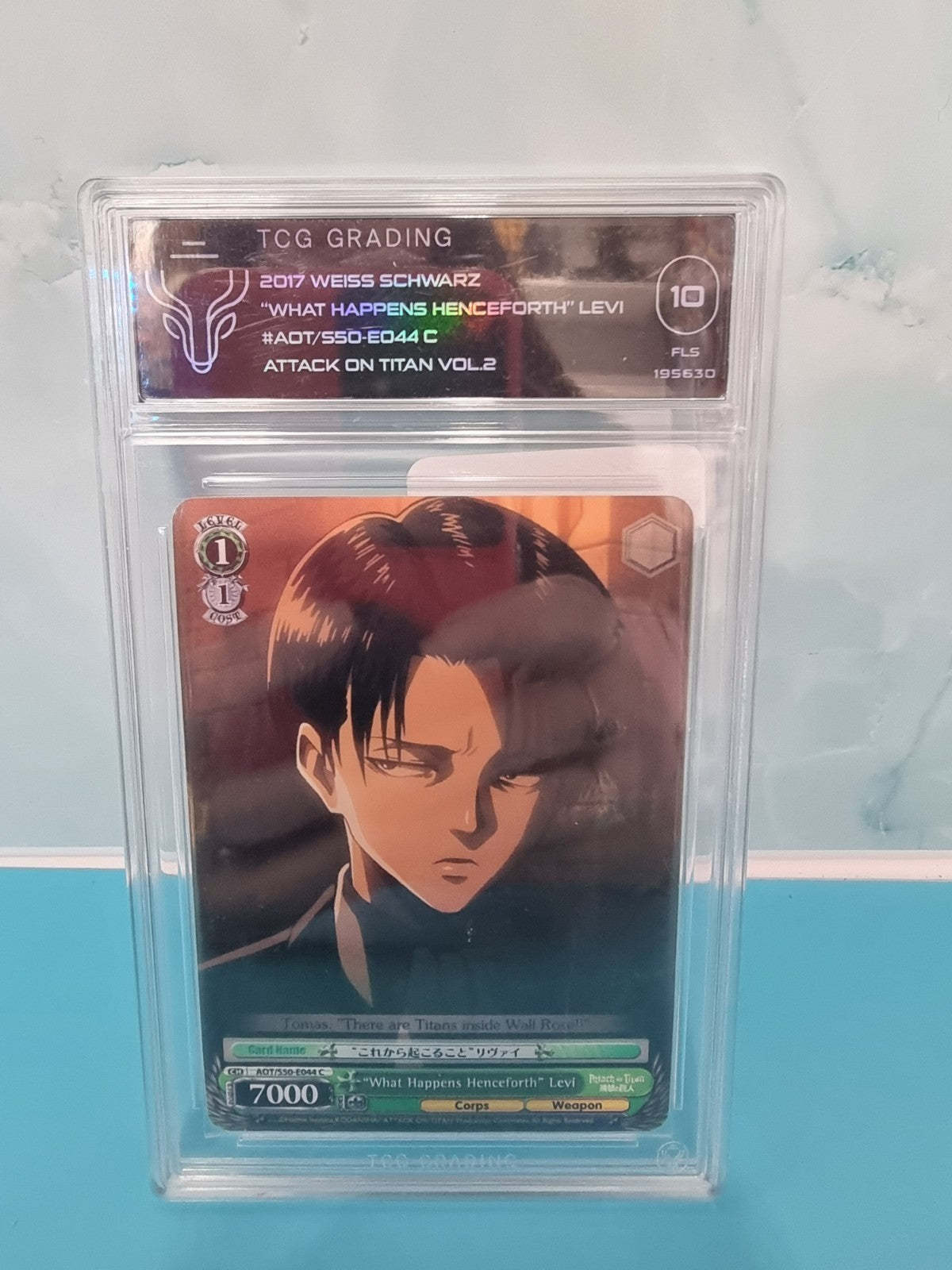 Weiss Schwarz AOT - Levi: What Happens Henceforth#550/-E044C TCG 10 FLS