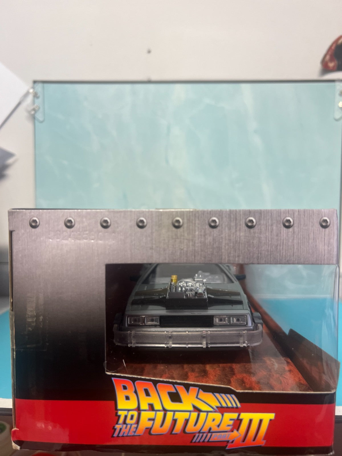 Back to the Future 2 DeLorean Time Machine 1:24 Scale Light Up Model Car