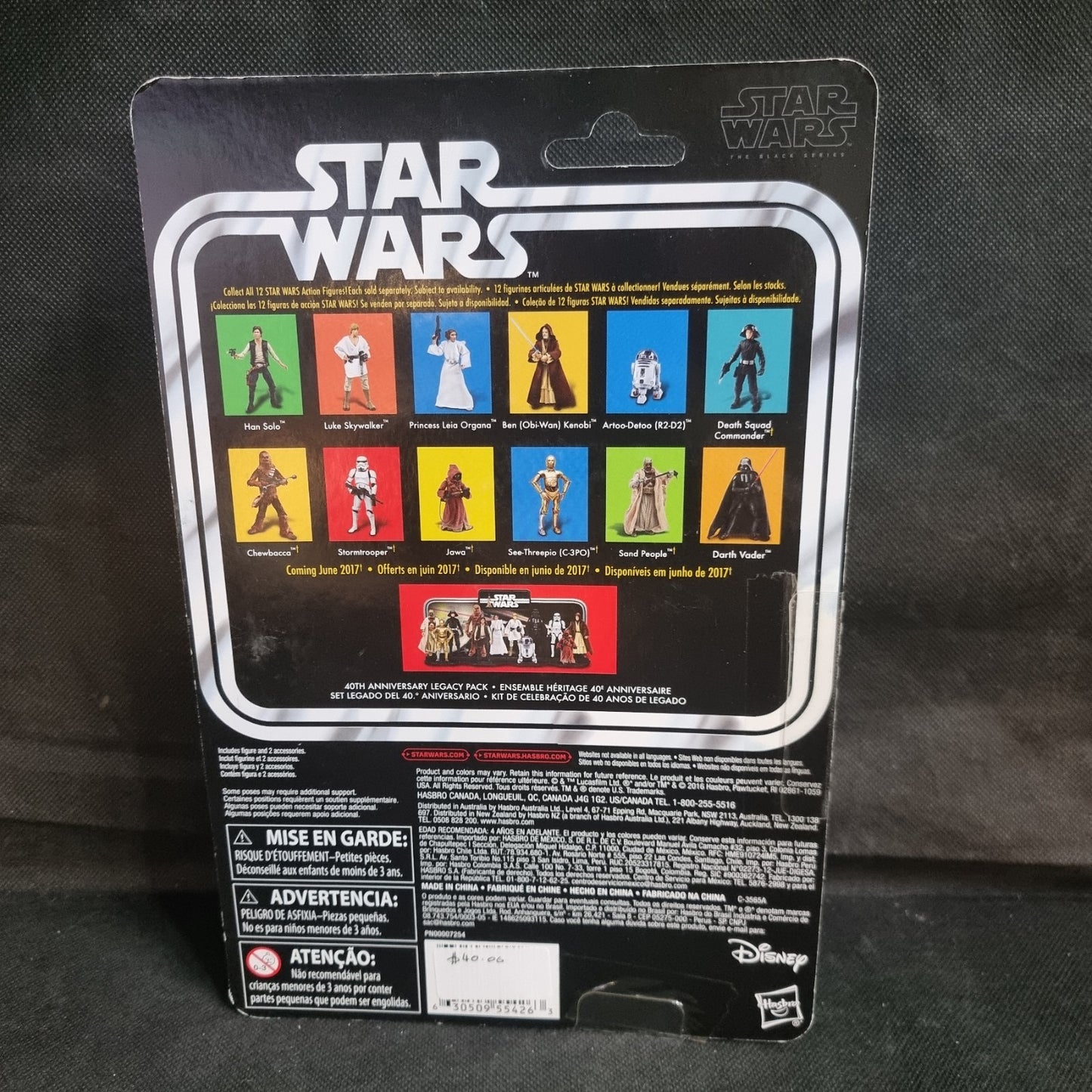 Star Wars A NEW HOPE 40th 6” 13 Figures Excellent Condition Kenner (Hasbro) 2017
