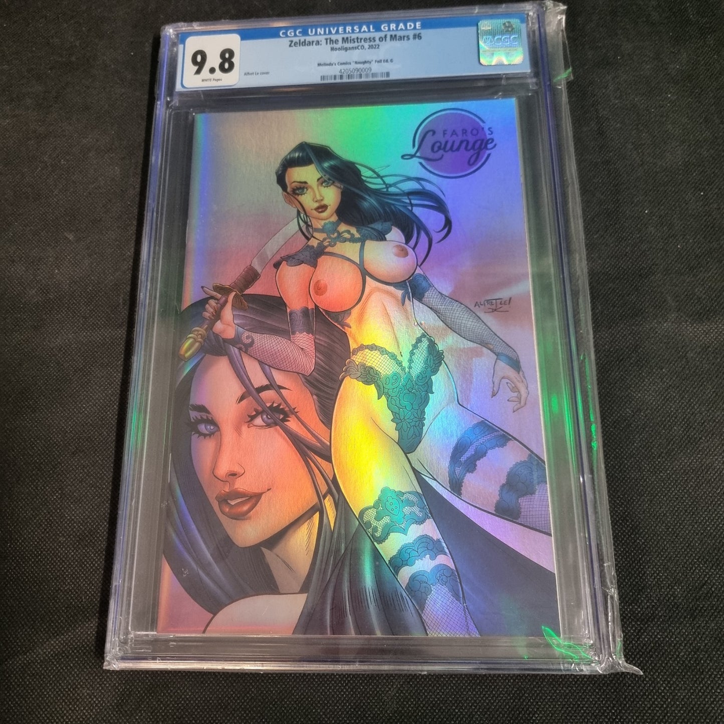 Faro's Lounge Psylocke Lingerie Trade Dress Holofoil Variant  Comics CGC 9.8 #6