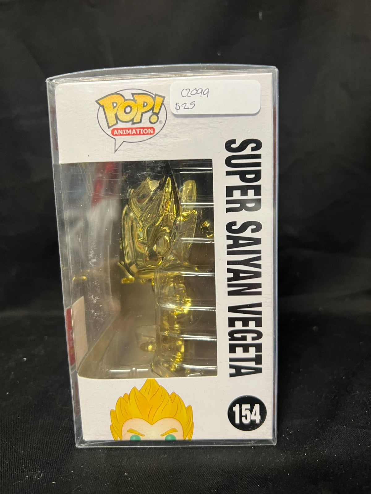 DBZ - Super Saiyan Vegeta Funko Pop 154 Gold 2018 Summer Convention + Protector