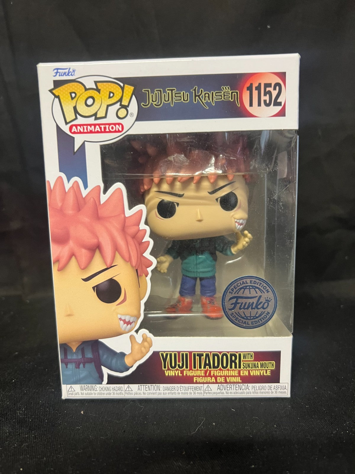 Jujutsu Kaisen - Yuji Itadori Sukuna Mouth Pop! Vinyl Figure  #1152