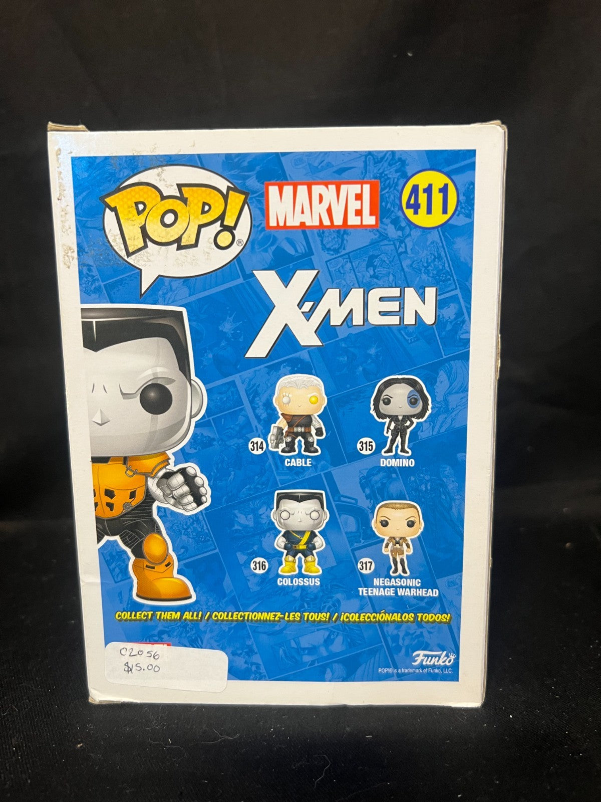 Funko Pop Vinyl  X-Men Chrome Colossus 411 - Comikaze with Protector