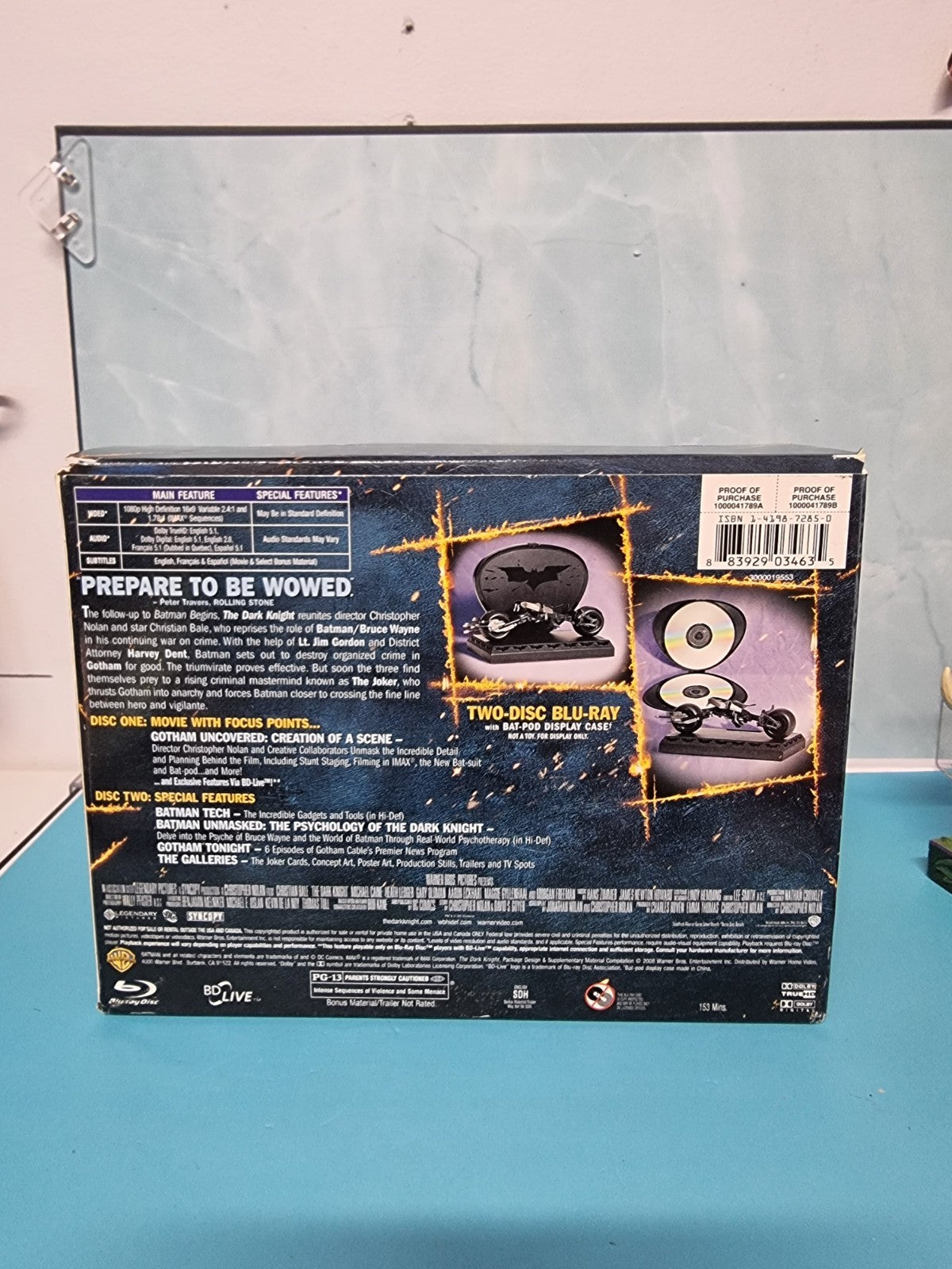 The Dark Knight Bat Pod Set Two-Disc Blu-Ray Limited Edition