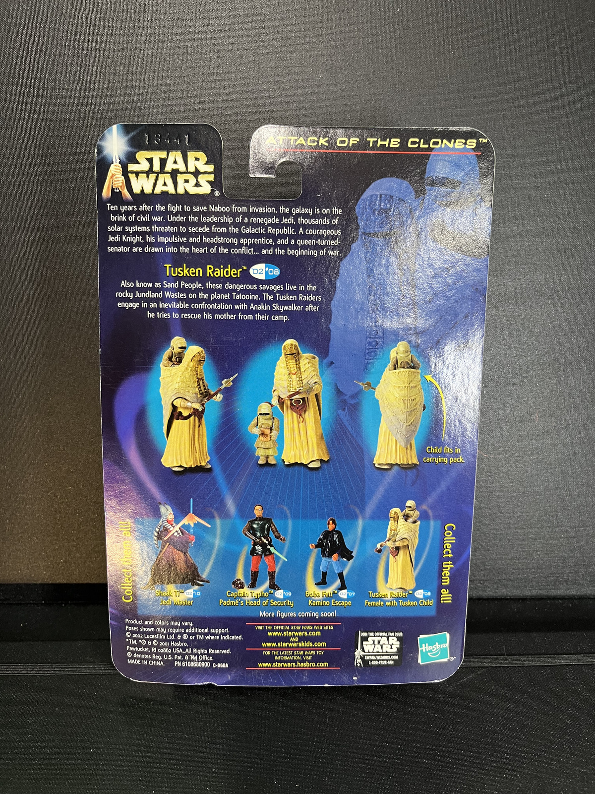 Tusken Raider Female with Child Star Wars AOTC Carded 3.75 Action Figure