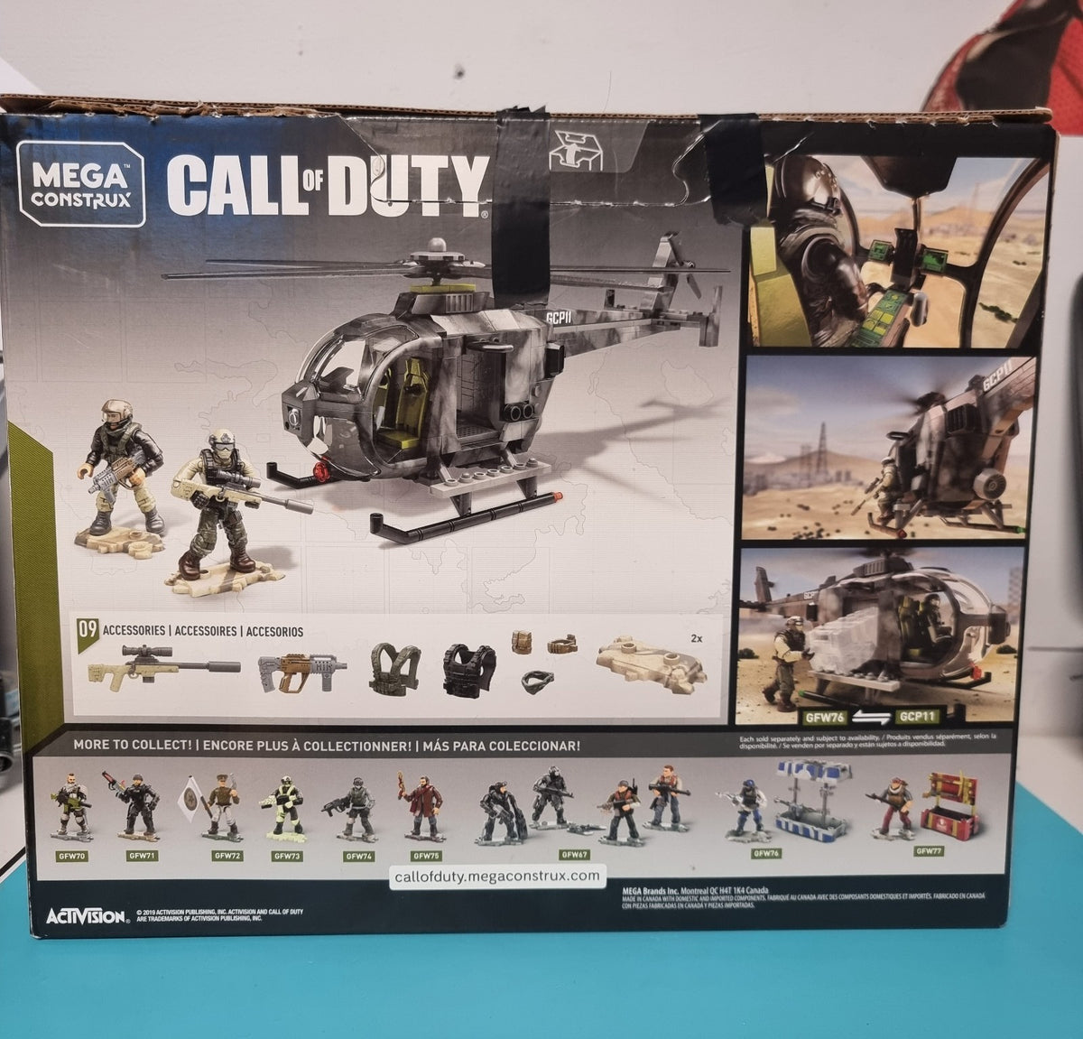 Call Of Duty Mega Bloks Chopper Strike (DAMAGED BOX OPENED)