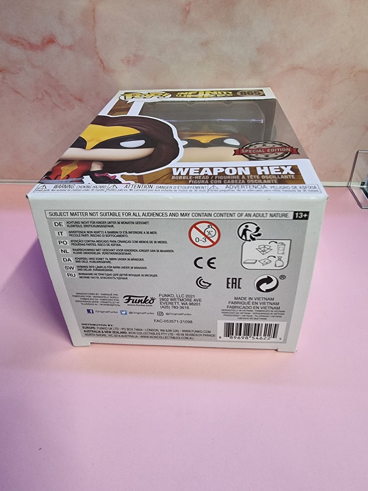 FUNKO POP VINYL INFINITY WARPS WEAPON HEX # 865 - SPECIAL EDITION