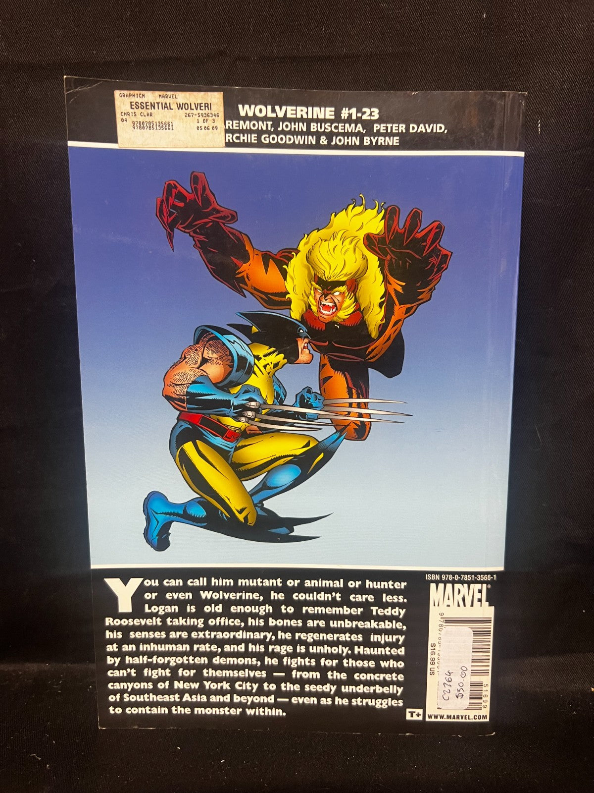 MARVEL COMICS TPB WOLVERINE ESSENTIAL VOLUME 1