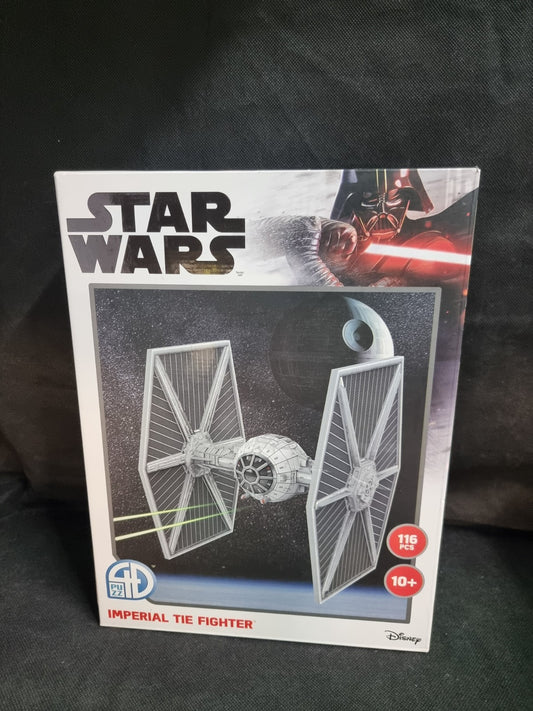 Star Wars Imperial Tie Fighter 4D Paper Model Kit NIB 116 Pieces