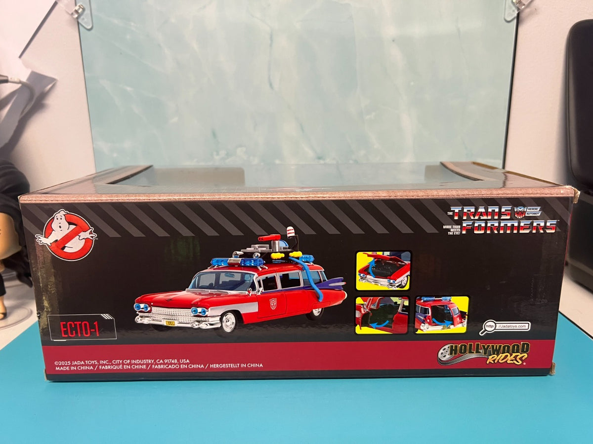 GHOSTBUSTERS X TRANSFORMERS 1959 CADILLACE AMBULANCE ECTO-1 BY JADA-2024