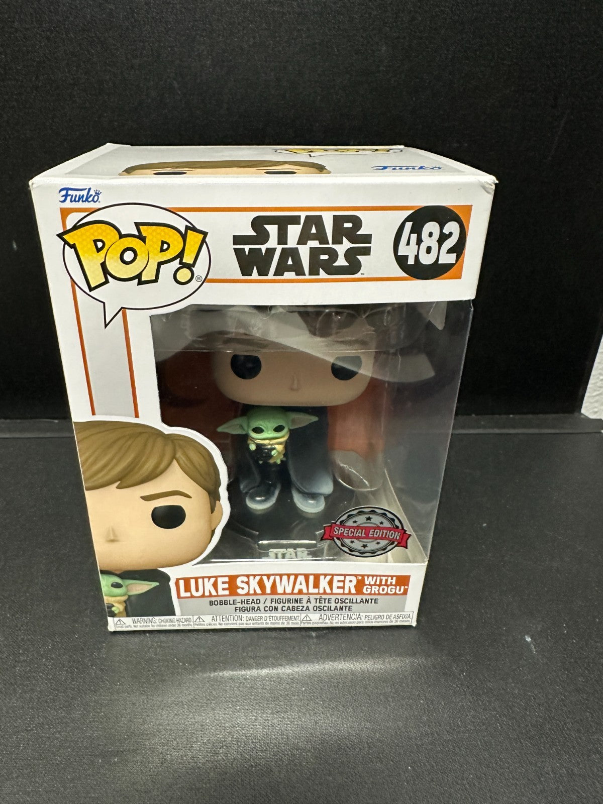 Funko Pop! Star Wars Mandalorian Luke Skywalker with Grogu #482 Special Edition