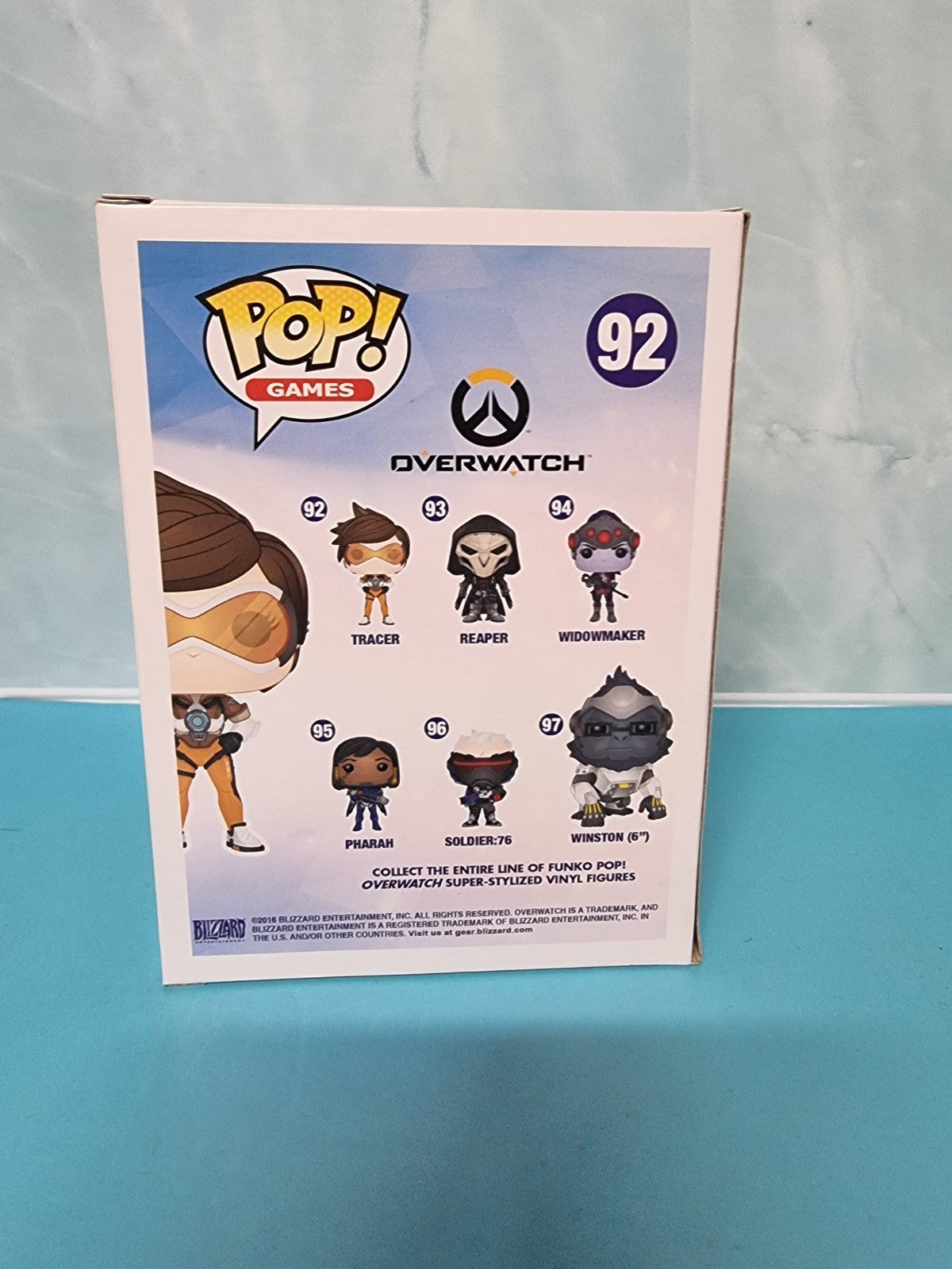 Funko Pop Vinyl TRACER #92 OVERWATCH [LOOT CRATE SPORTY EXCLUSIVE]