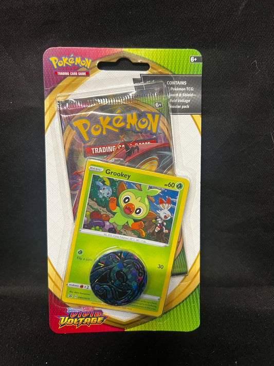 Pokémon Sword & Shield Vivid Voltage Blister Pack Grookey - New