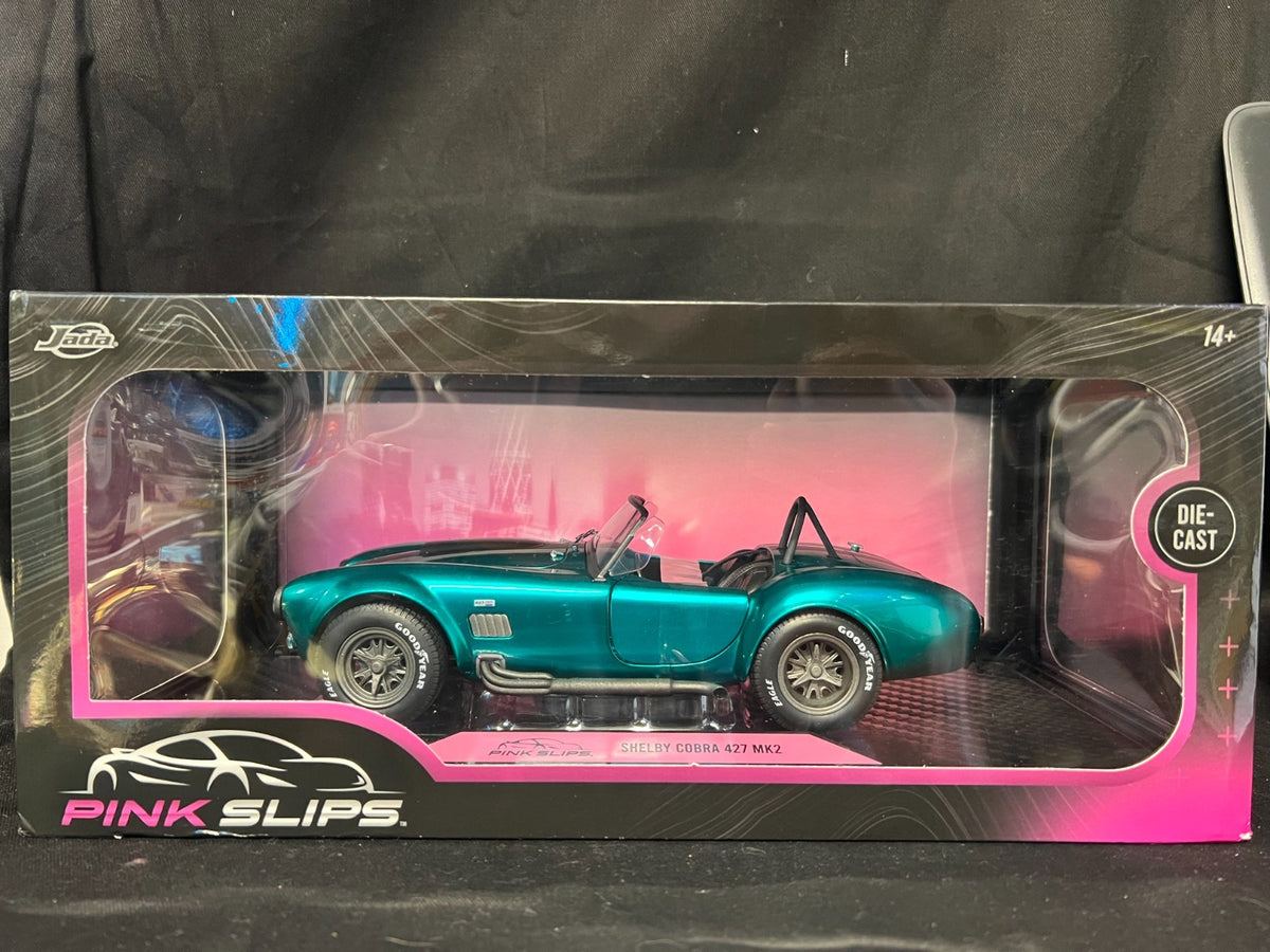 NEW 2025 JADA PINK SLIPS SHELBY COBRA 427 MK2 1:18 Metallic Teal READ
