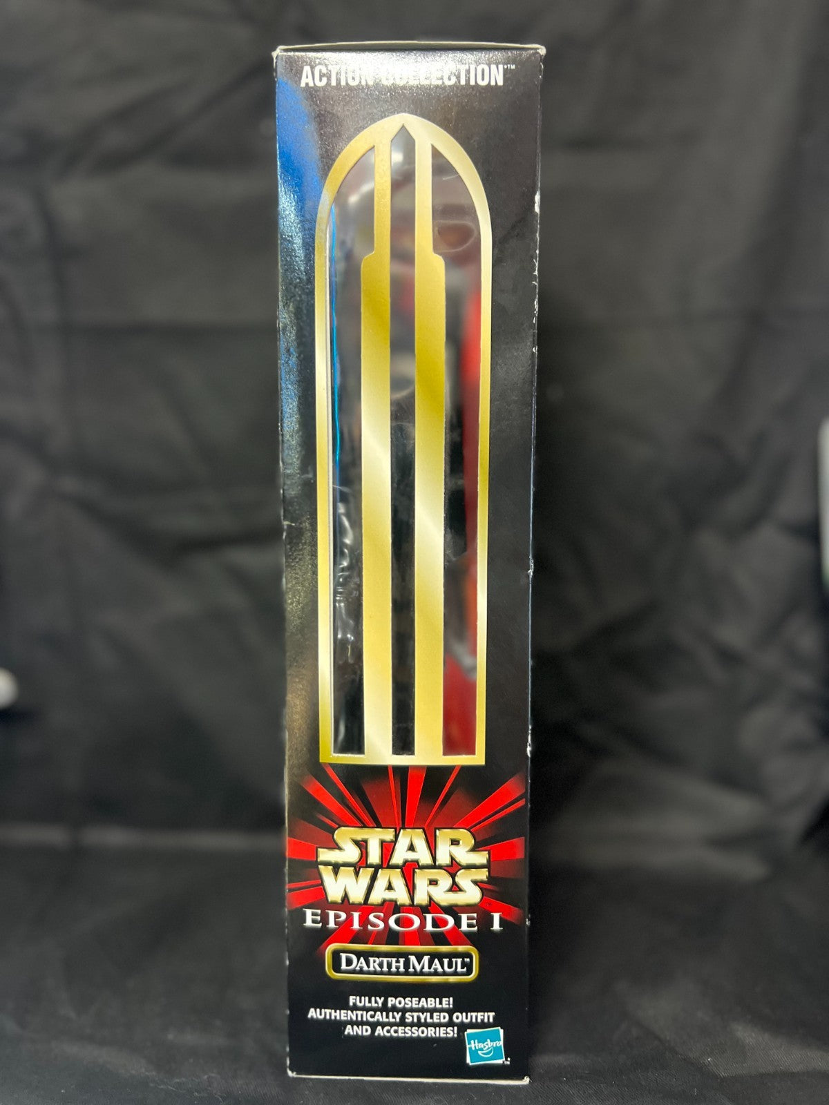 STAR WARS 12 INCH FIGURE EPISODE 1 DARTH MAUL WITH LIGHTSABER FACTORY SEALED "