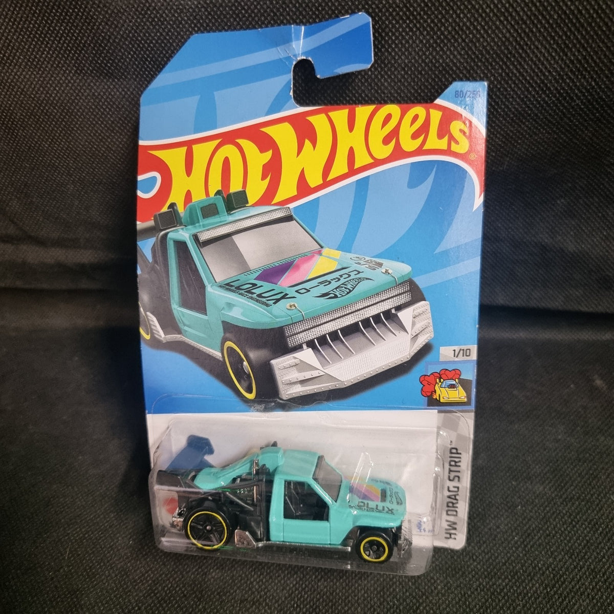 Hot Wheels LOLUX HW Drag Strip 1/10 Mattel 80/250 Aqua Turquoise #492