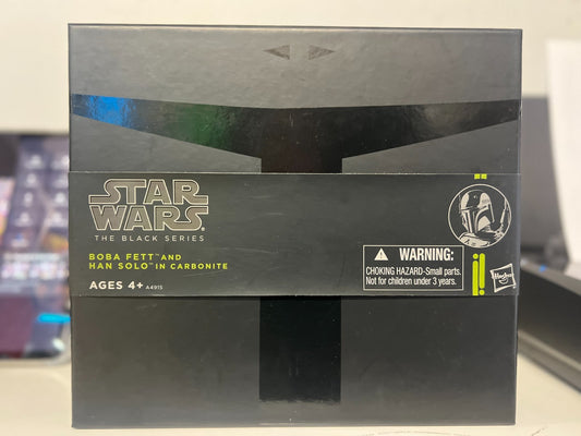 HASBRO STAR WARS THE BLACK SERIES BOBA FETT & HAN SOLO IN CARBONITE #A4915 NEW