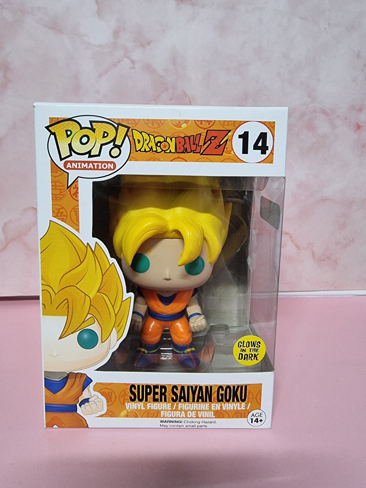 Funko Pop Dragonball Z Super Saiyan Goku glow in the dark vinyl #14