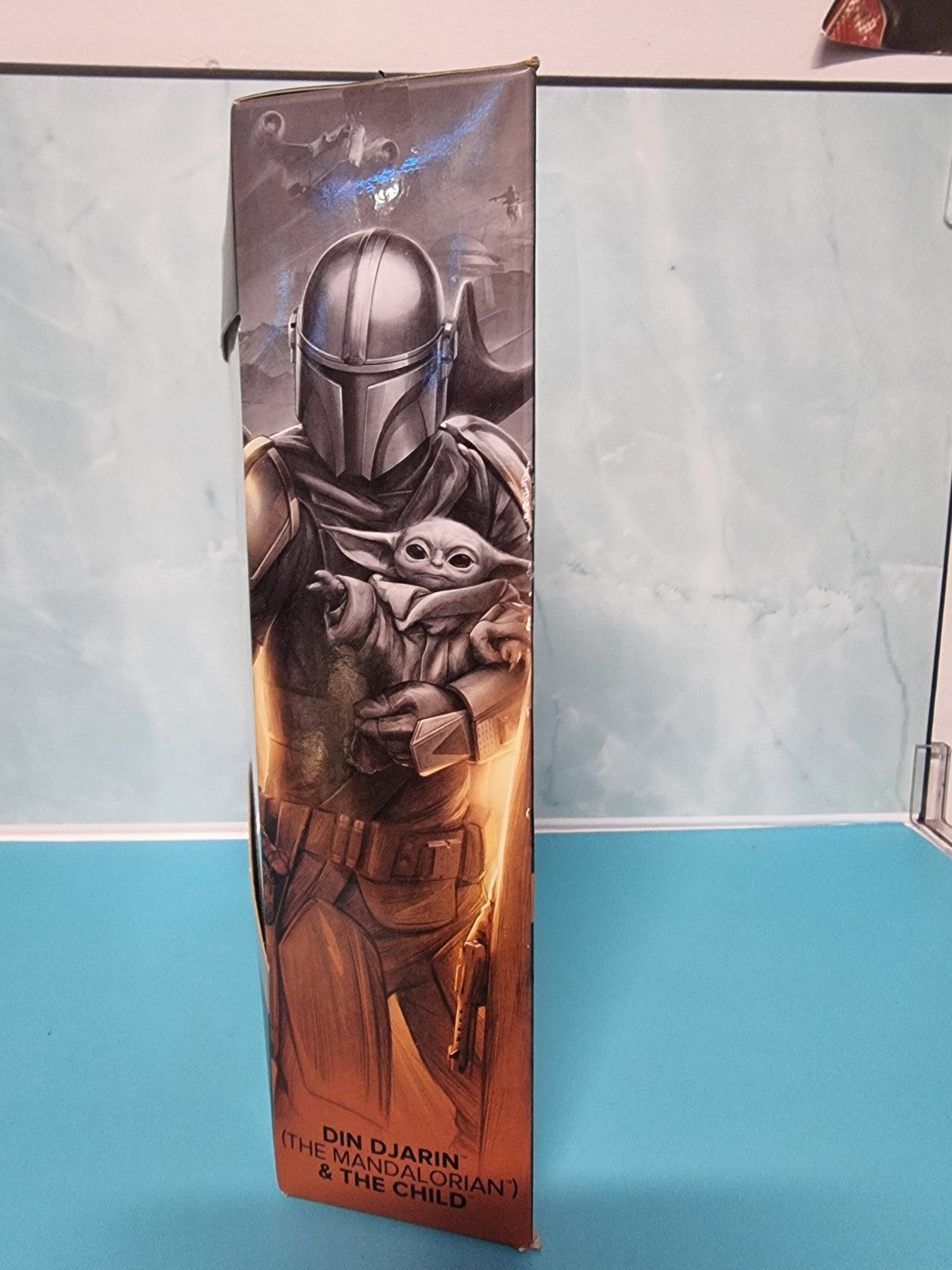 Hasbro Star Wars Din Djarin & Child 15cm COLLECTIBLE STATUE Saga Action Figure