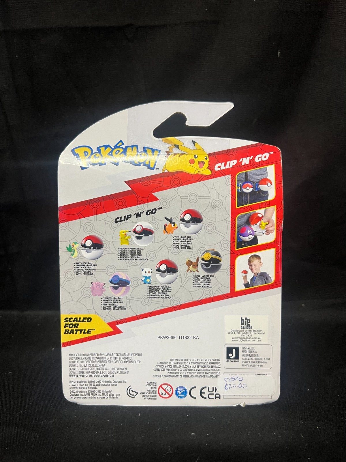 Pokémon clefairy Clip N Go Battle Ready Toy