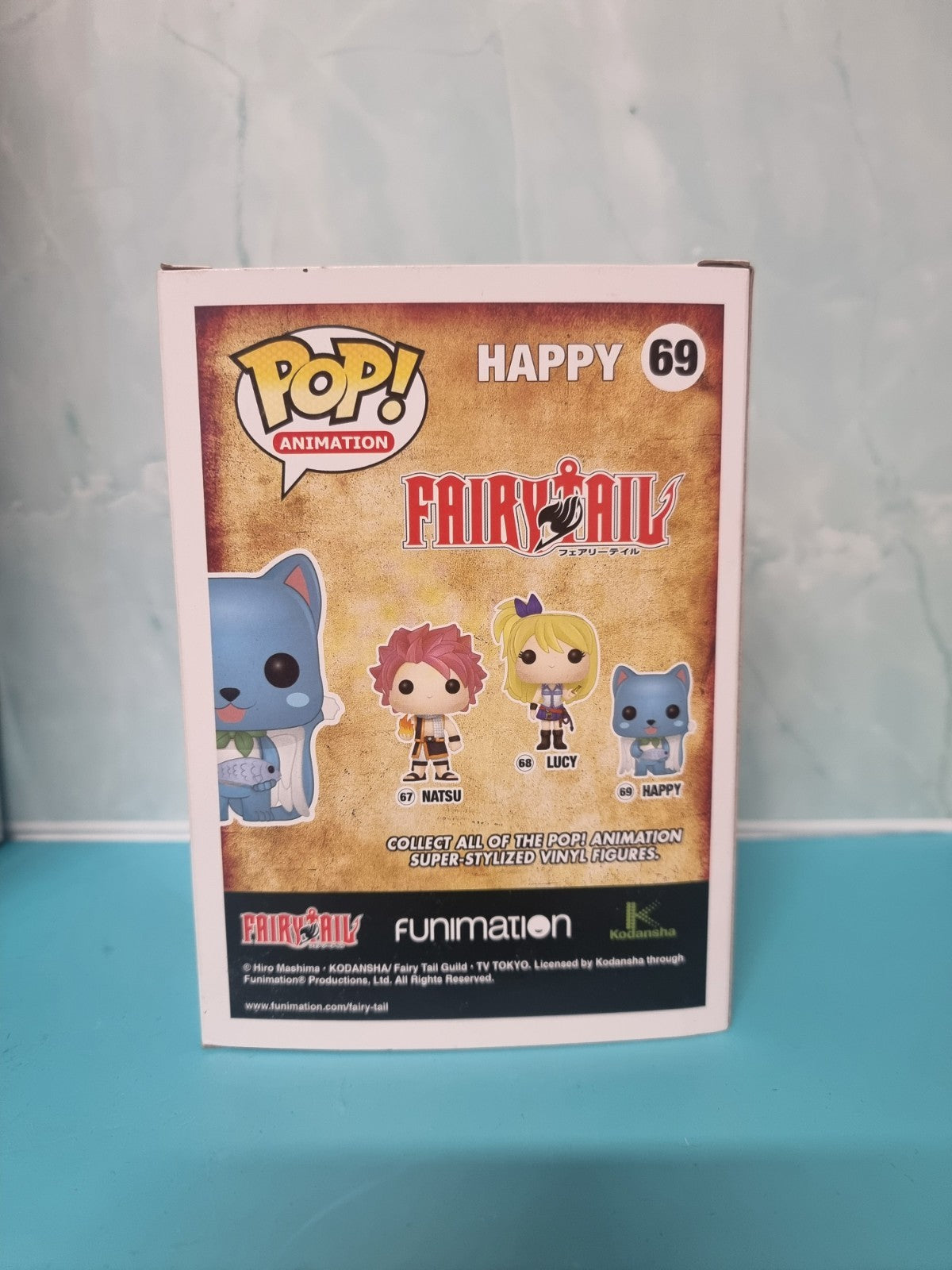 Funko Pop! Vinyl: Fairy Tail - Happy - (Flocked) - #69 Anime Cat