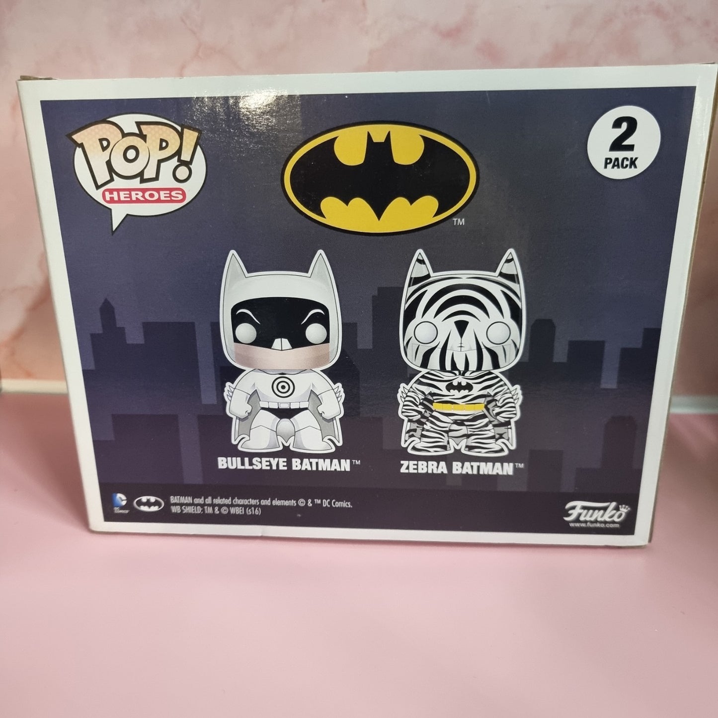 Funko Pop Zebra & Bullseye Batman 2 Pack Exclusive Dc Vinyl Figure