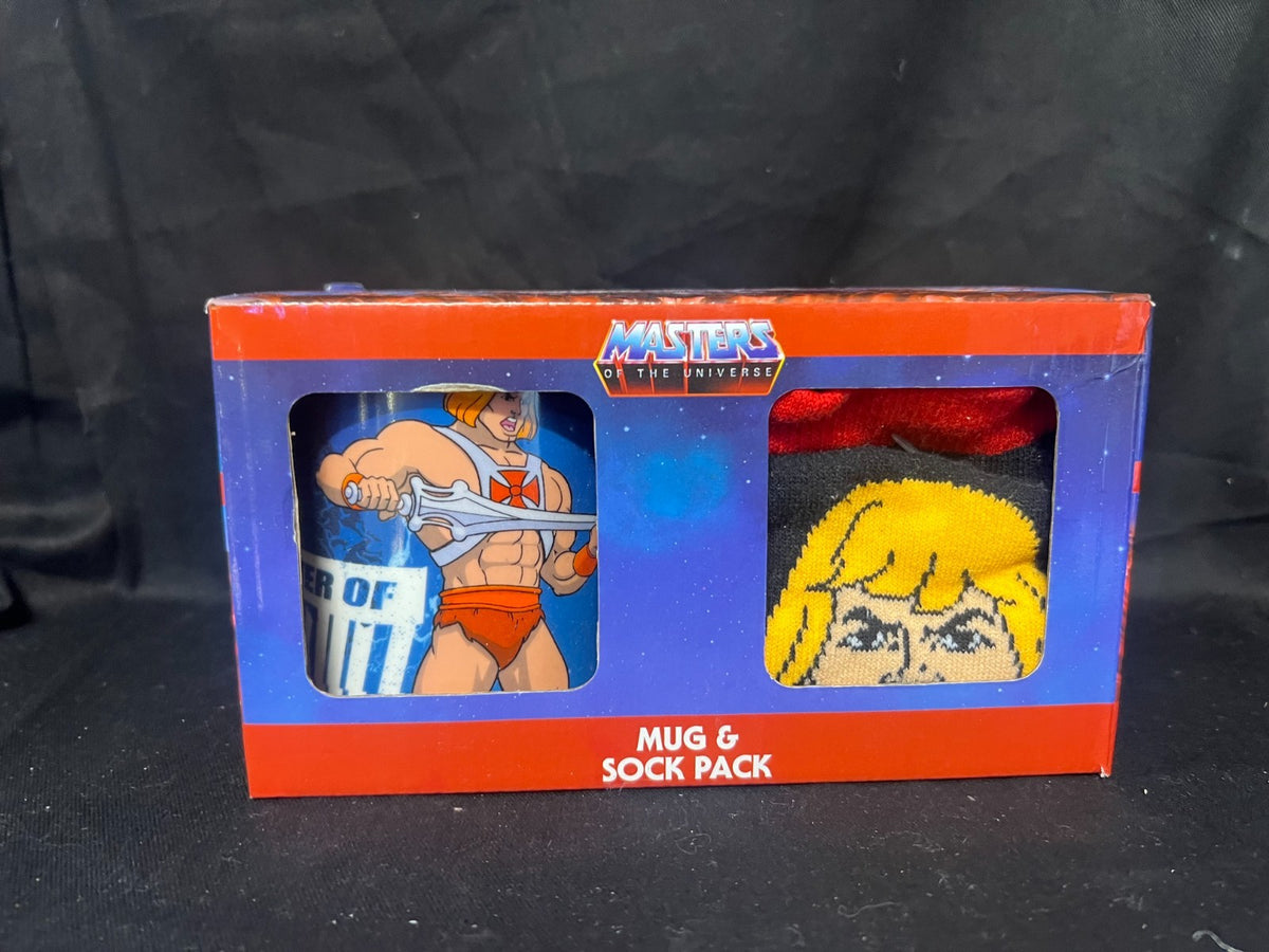 masters of the universe he-man socks and mug gift pack set anime cartoons he man