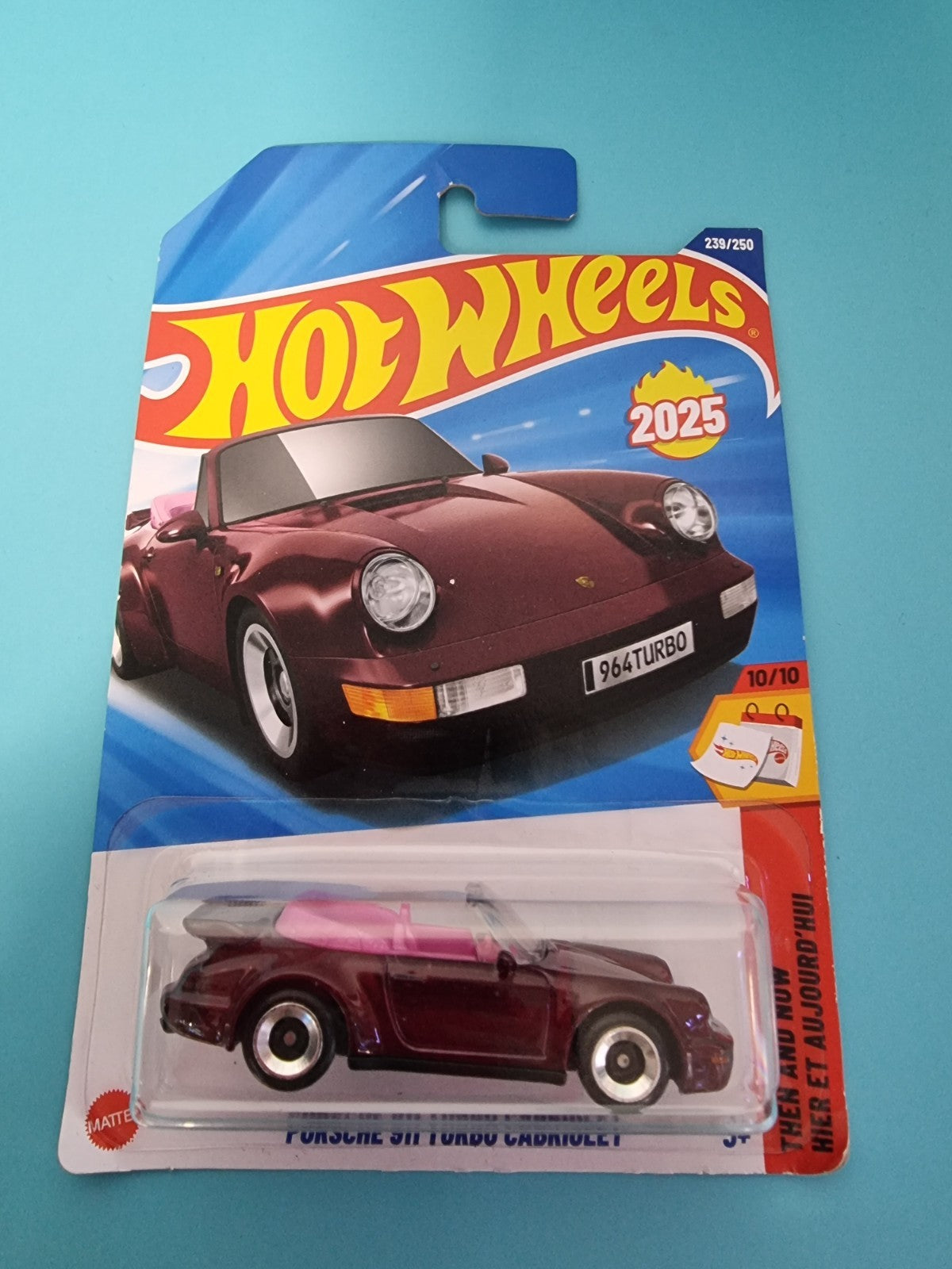 Hot Wheels Porsche 911 Turbo Cabriolet 2025 N Case Long Card