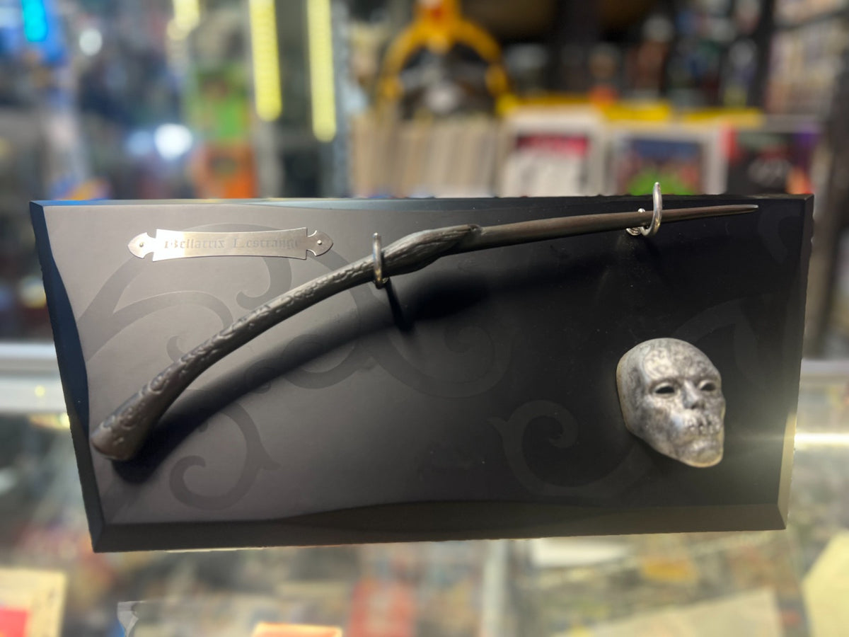 Harry Potter Bellatrix Lestrange Wand & Plaque  Death Eaters Mask harry potter