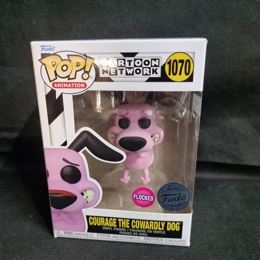 Funko Pop! Vinyl: Cartoon Network - Courage The Cowardly Dog  FLOCKED #1070
