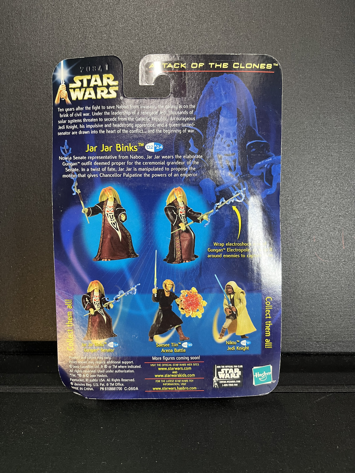 Jar Jar Binks Gungan Senator Star Wars AOTC 3.75 Action Figure