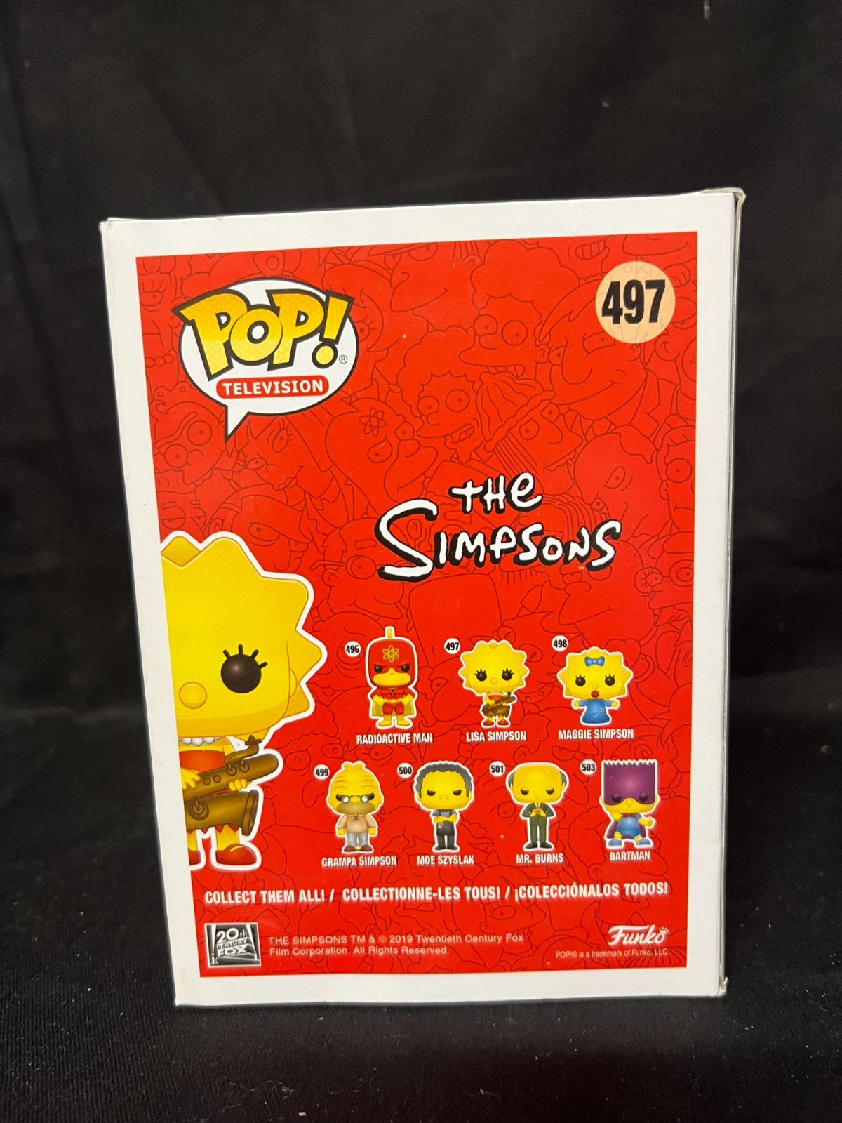 Lisa Simpson Pop 497 -  The Simpsons Funko Pop! 2019 - Vaulted