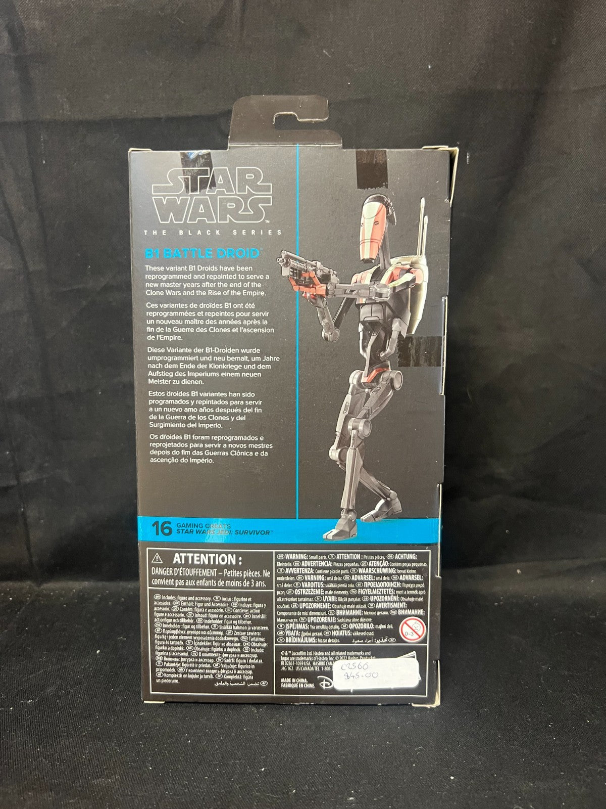 STAR WARS THE BLACK SERIES Gaming Greats Jedi Survivor B1 Battle Droid 6" MISB