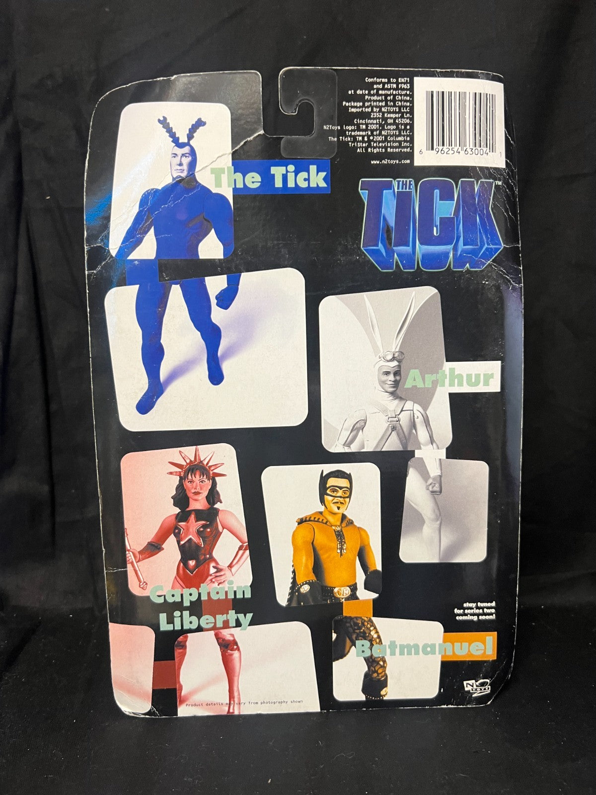 2001 N2TOYS--THE TICK MOVIE--7" BATMANUEL action  FIGURE real license inside