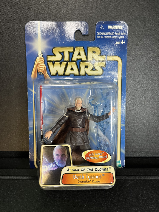 Darth Tyranus Geonosian Escape Star Wars AOTC Carded 3.75 Action Figure