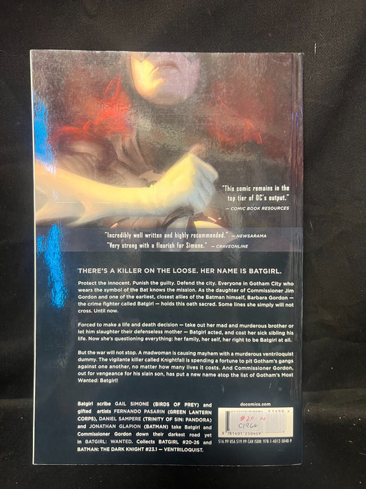 BATGIRL  Volume 4: WANTED - (DC Comics - THE NEW 52! - February 5th 2016).