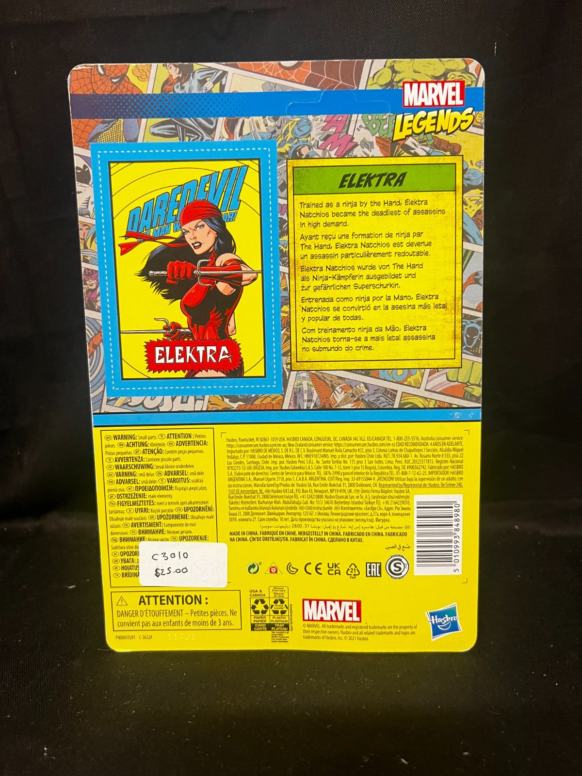 Marvel Legends Kenner Retro 3.75" ELEKTRA Daredevil The Man Without Fear