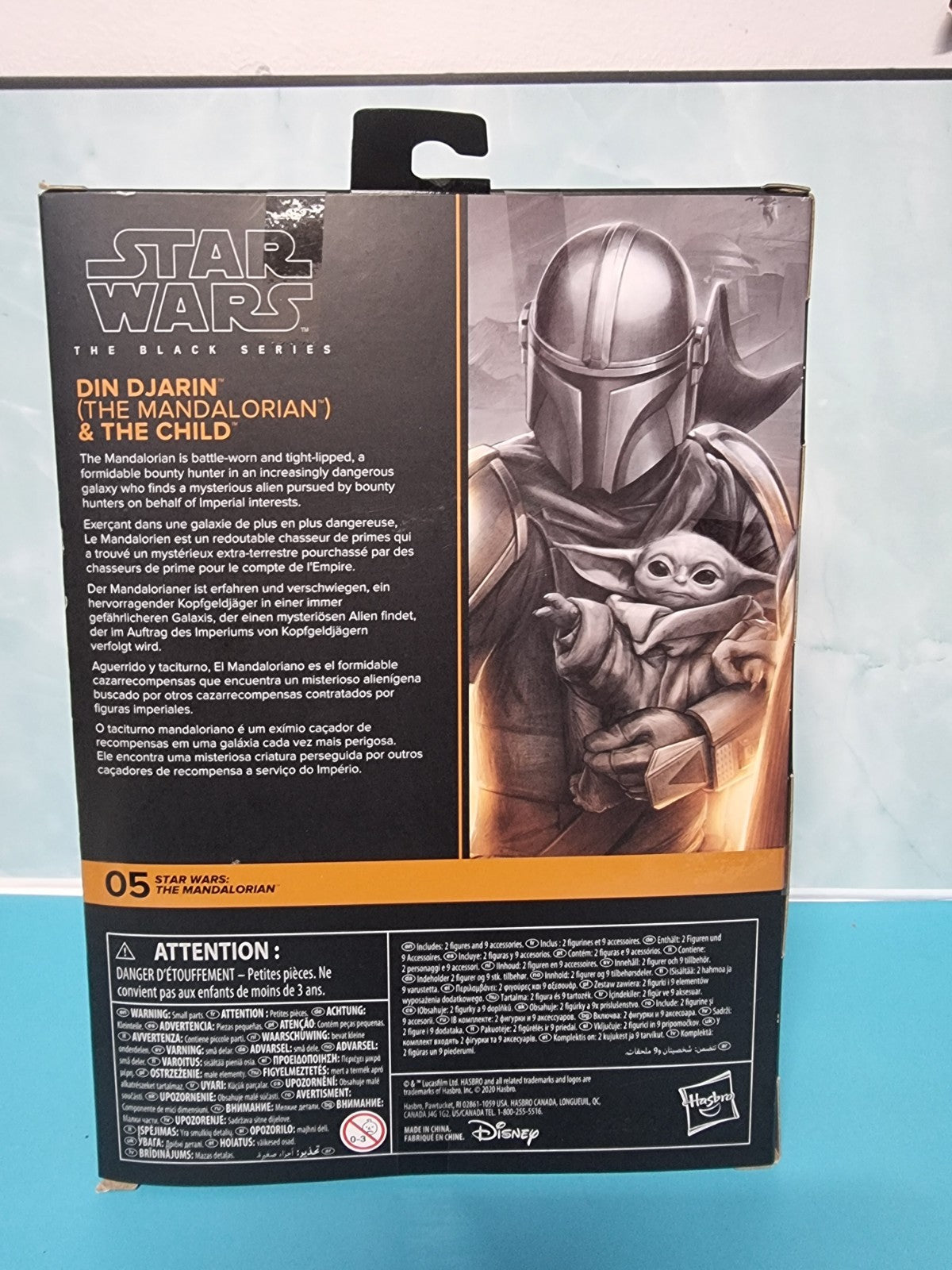 Hasbro Star Wars Din Djarin & Child 15cm COLLECTIBLE STATUE Saga Action Figure