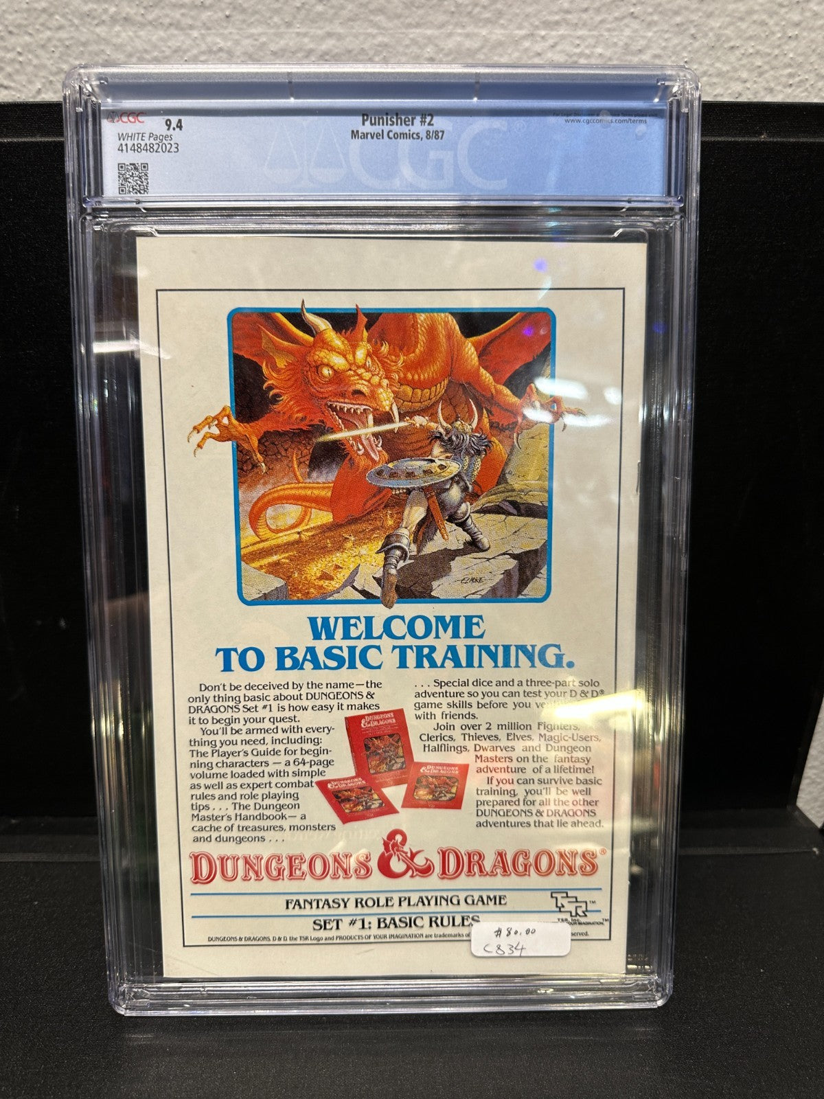 CGC Graded Marvel Comics Punisher #2  9.4 NEAR MINT