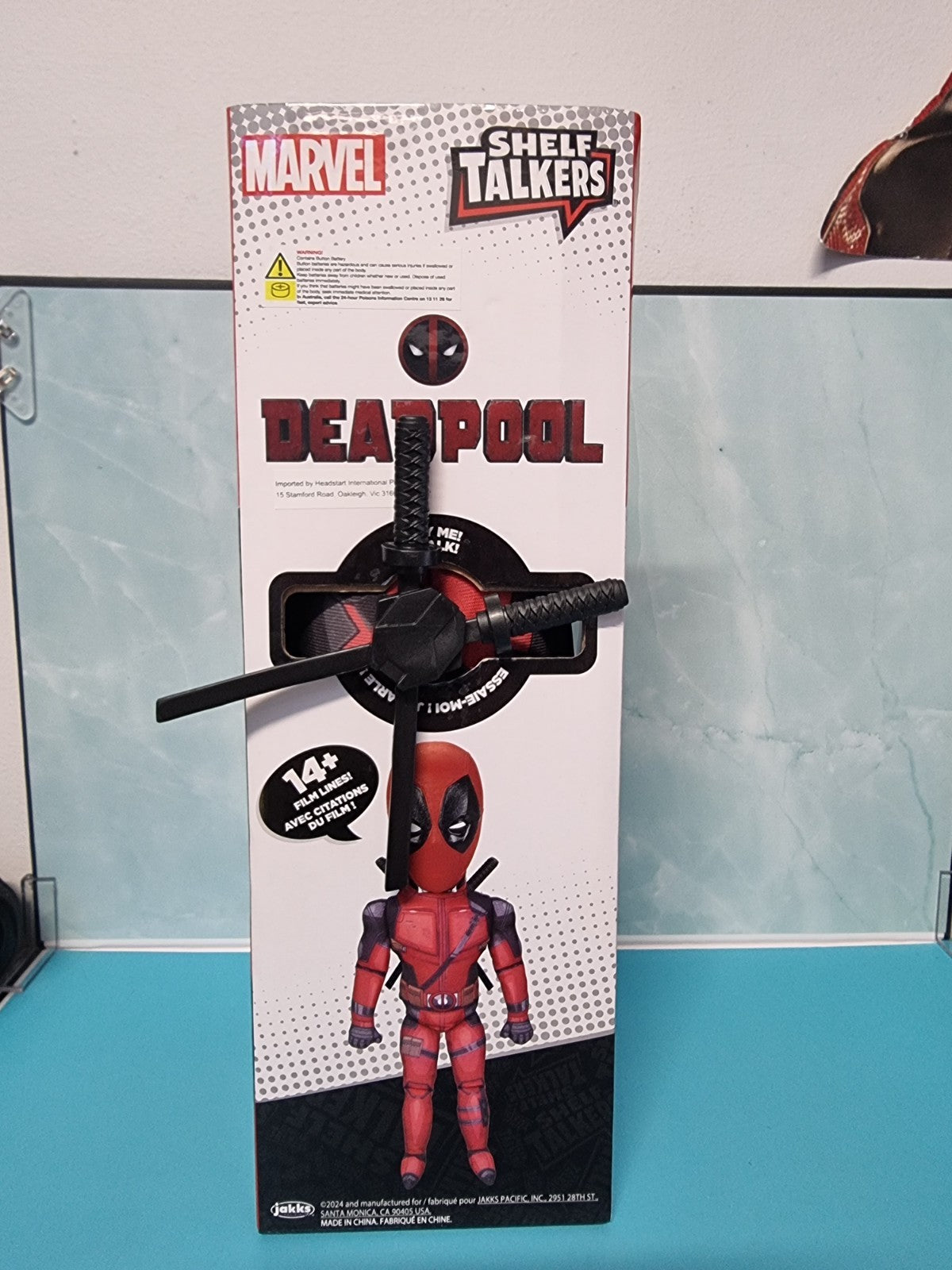 Shelf Talkers Talking Deadpool Plush 12 Inch Pull String Action Figure New InBox