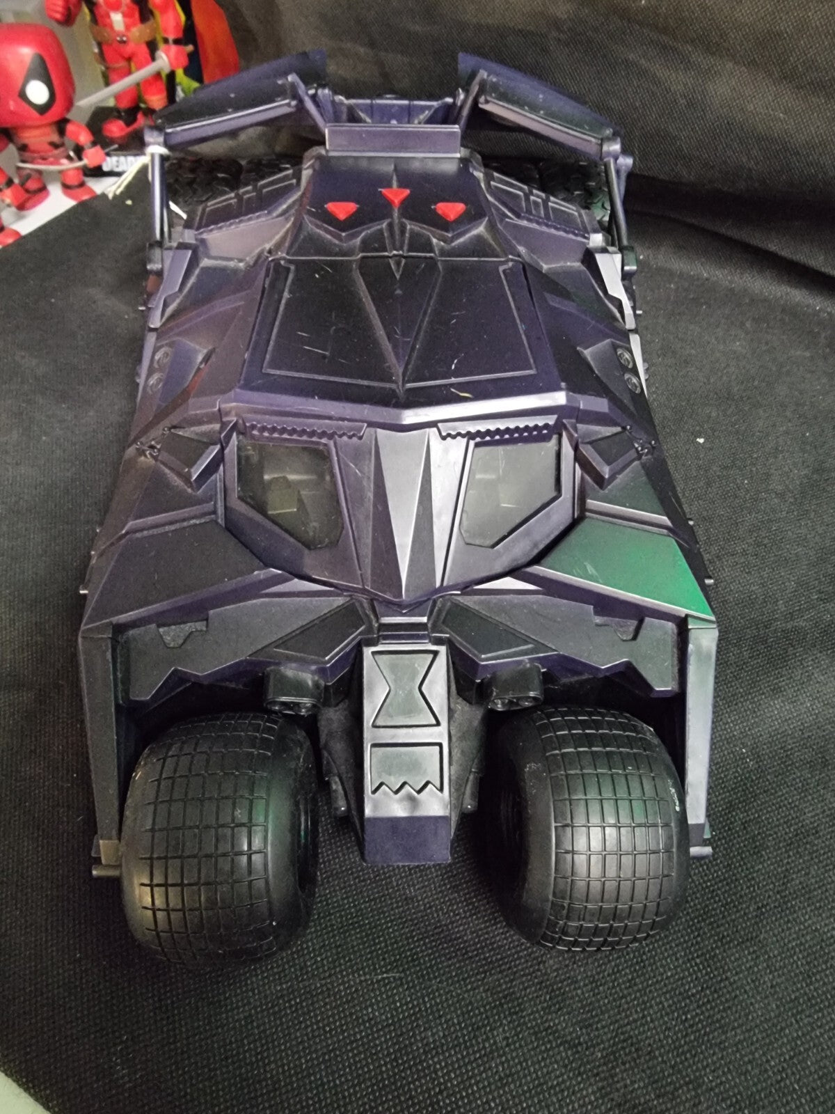DC Comics Batman Begins Batmobile Tumbler (Mattel 2005 13") electronic sound